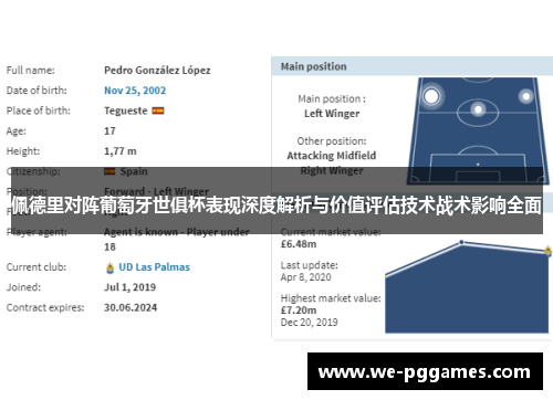 佩德里对阵葡萄牙世俱杯表现深度解析与价值评估技术战术影响全面 佩德里对阵葡萄牙世俱杯表现深度解析与价值评估技术战术影响全面