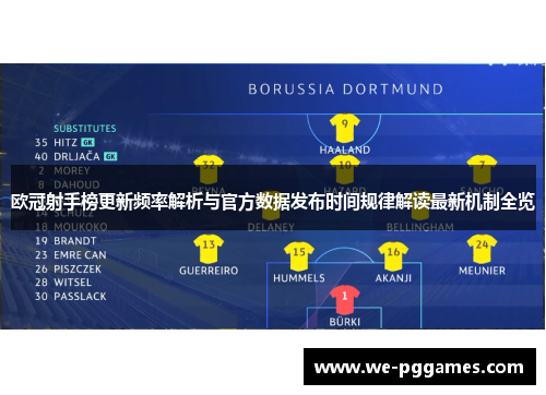 欧冠射手榜更新频率解析与官方数据发布时间规律解读最新机制全览